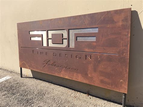 aluminum sign fabrication|custom metal sign art.